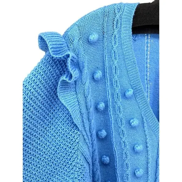 NWT Lily Pulitzer Blue Thistle Pull On Greta Sweater Size XL - Picture 6 of 12